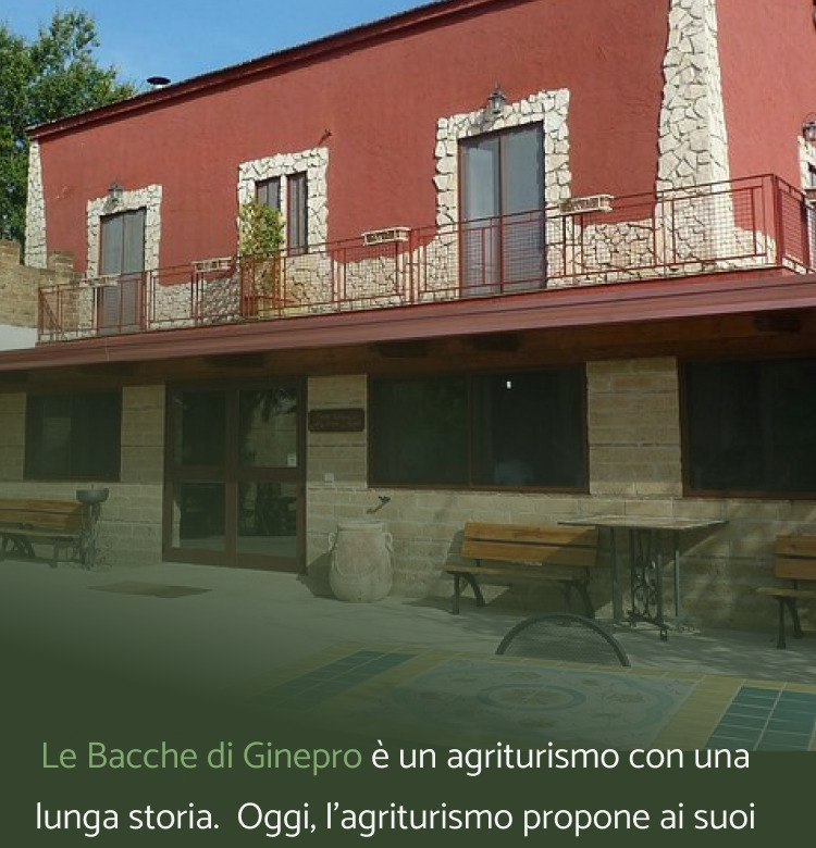 Agriturismo Le Bacche di Ginepro nel Parco Nazionale del Taburno