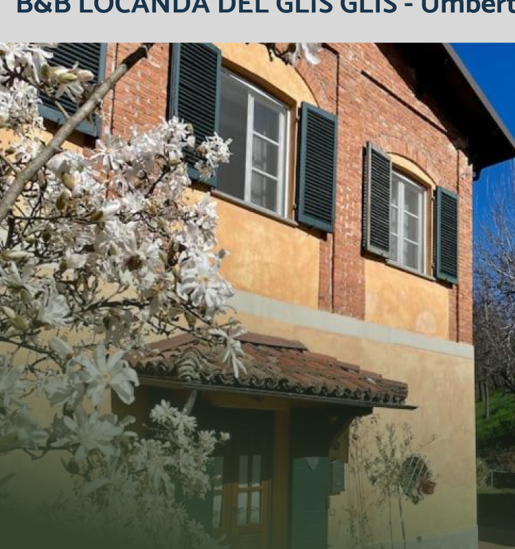 La facciata di B&B Locanda del Glis Glis tra i fiori