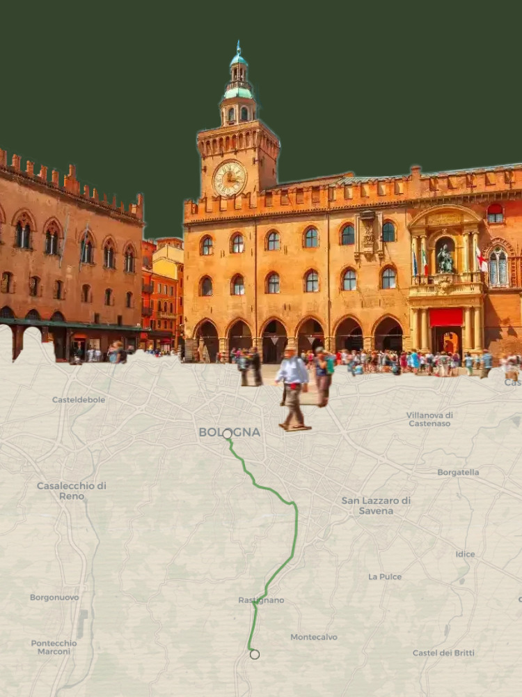 Piazza di Bologna e dintorni di Pianoro